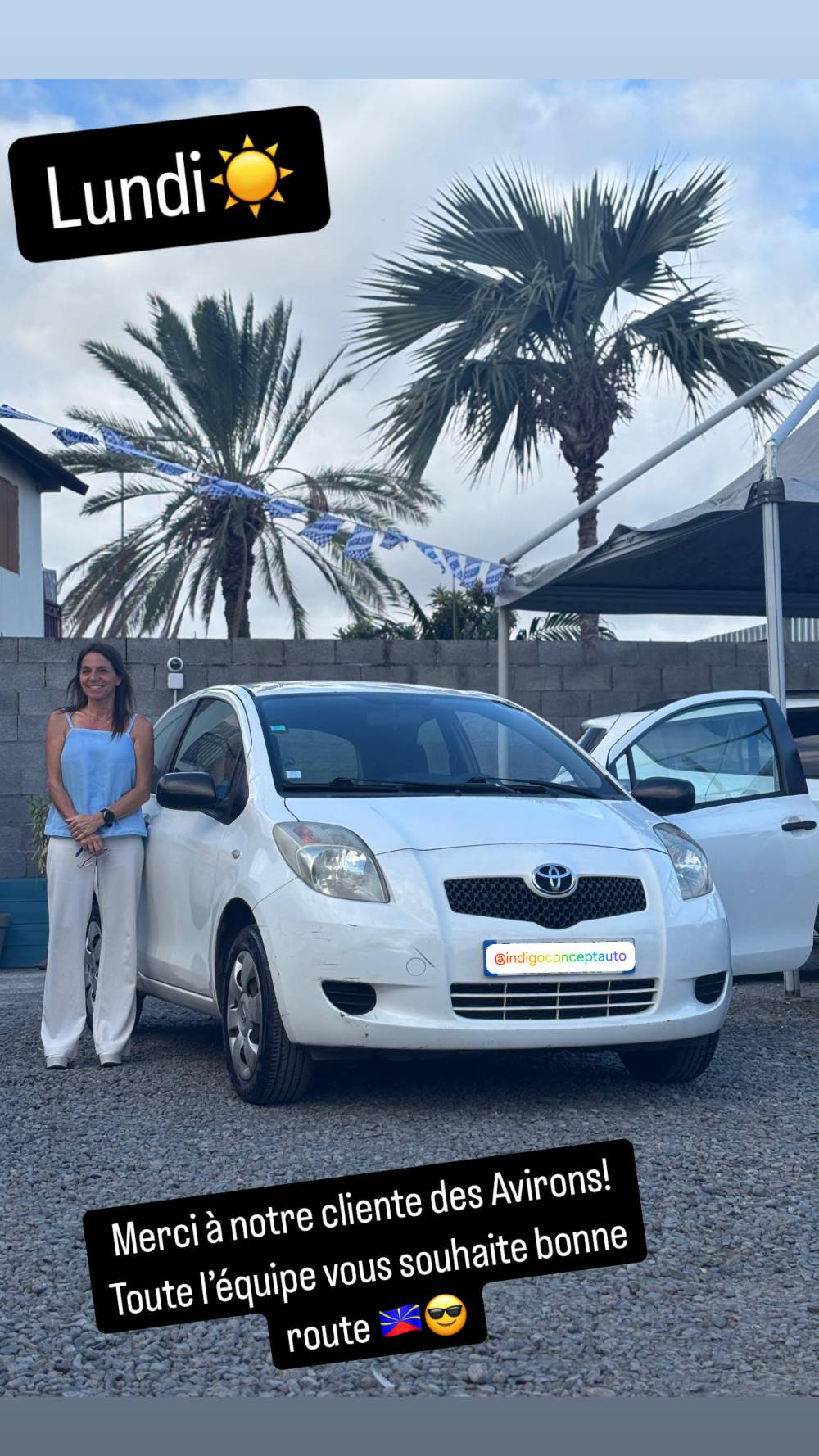 livraison toyota yaris blanche