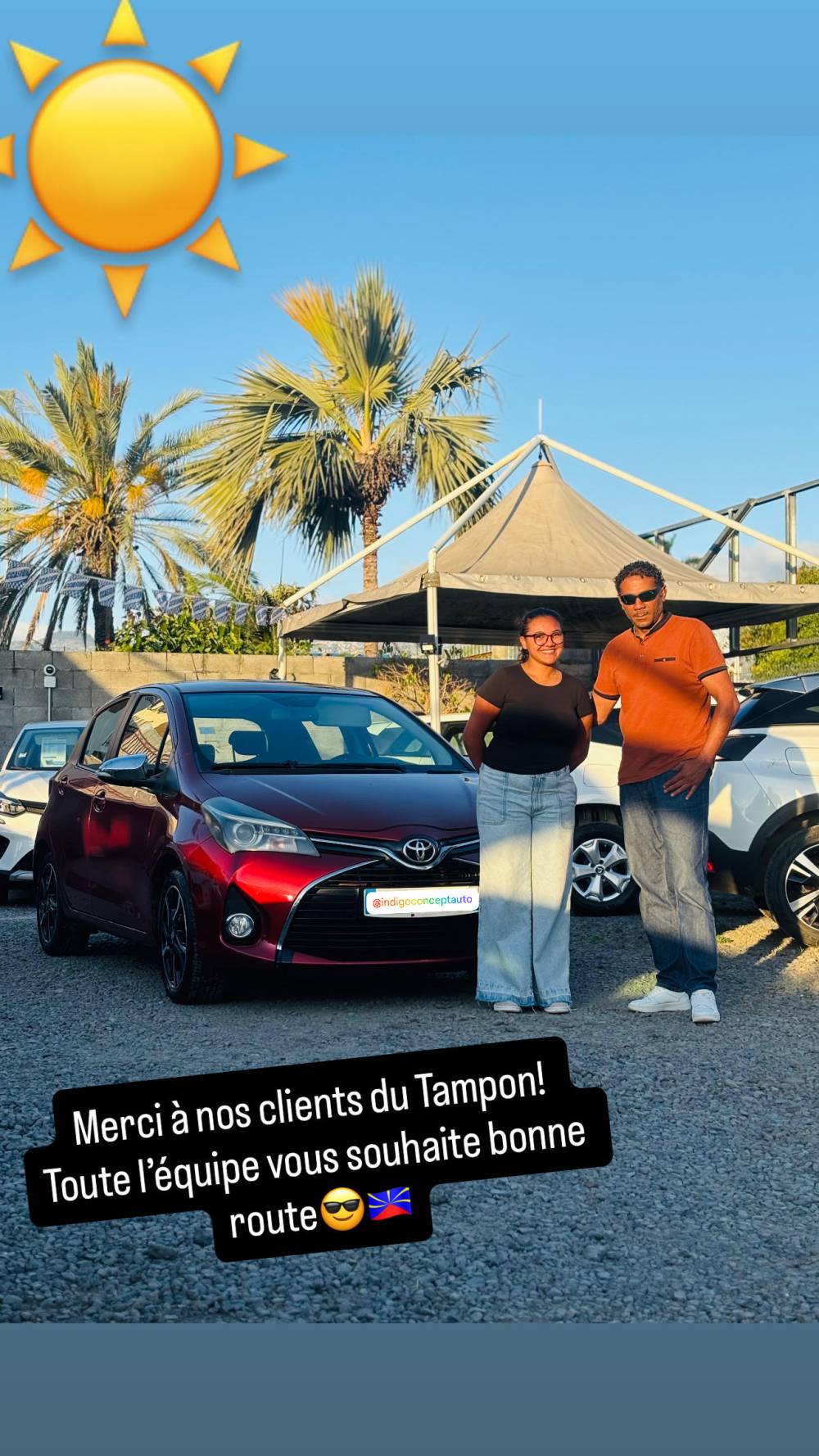 livraison toyota yaris rouge